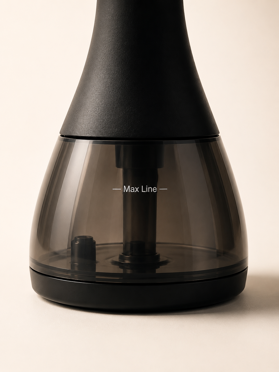 Défroisseur vapeur LISSO de face, semelle inox perforée et repère Max Line