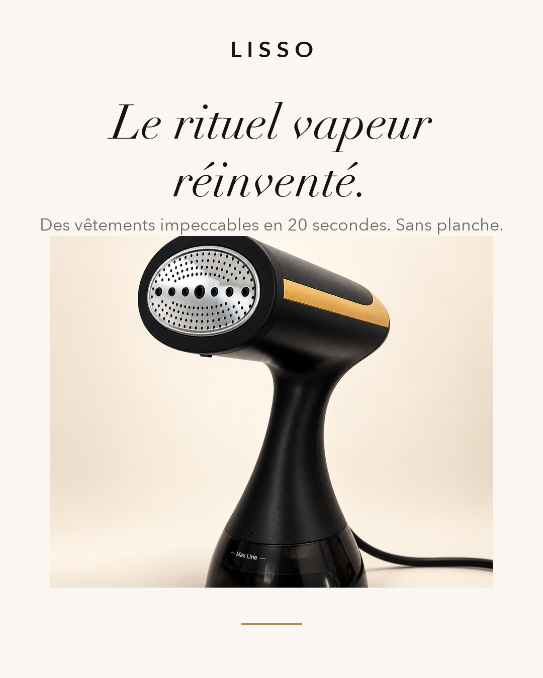 LISSO™ Défroisseur Vapeur Portable